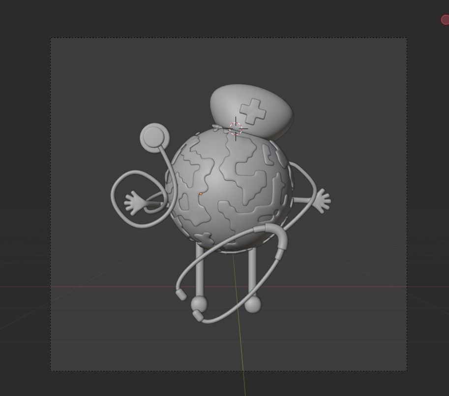 World Health Day 3d Illustration  Icon Pack  3D model_17