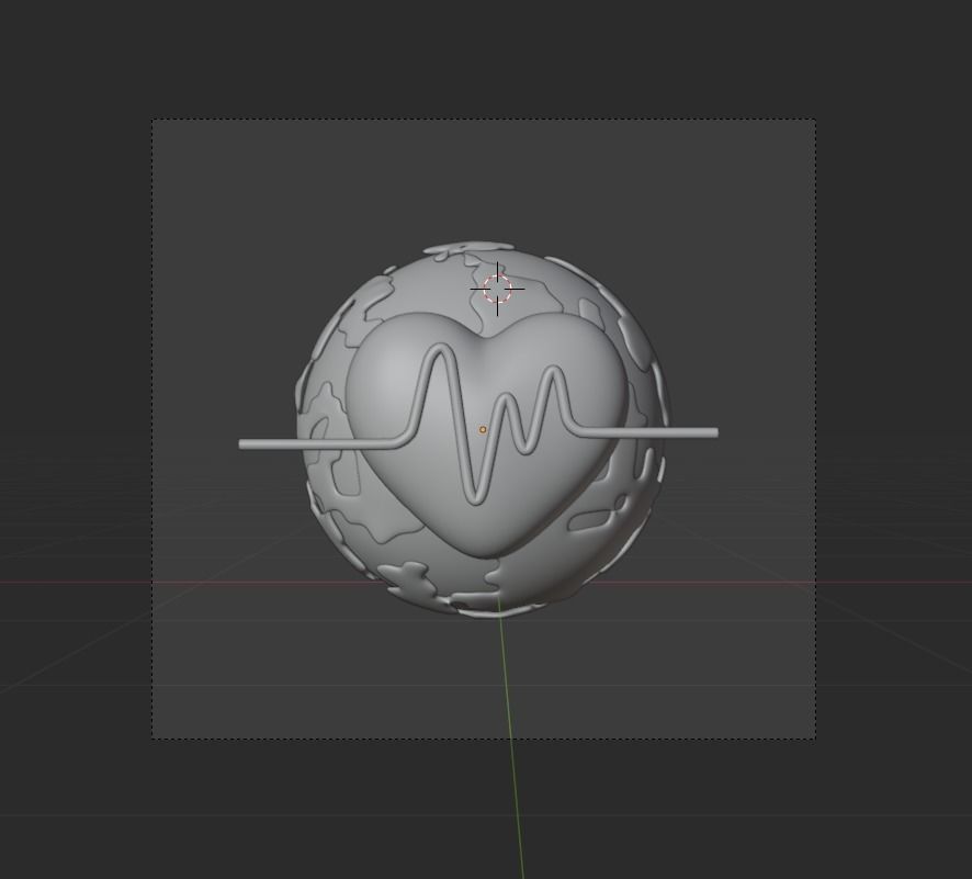 World Health Day 3d Illustration  Icon Pack  3D model_10