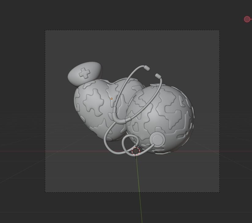 World Health Day 3d Illustration  Icon Pack  3D model_22