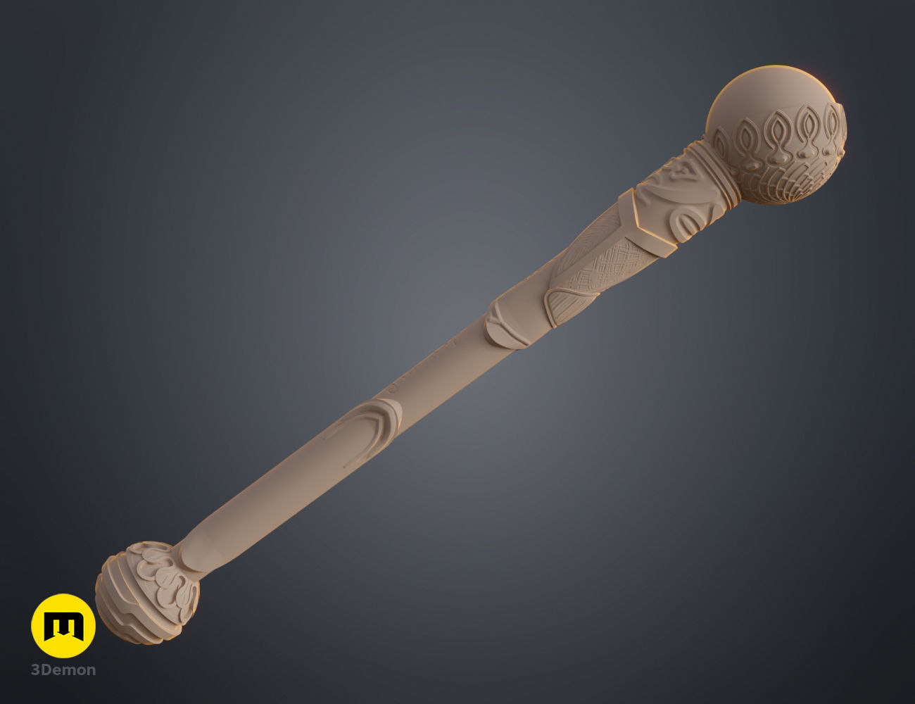 Falco Aesalon wand 3D print model_6