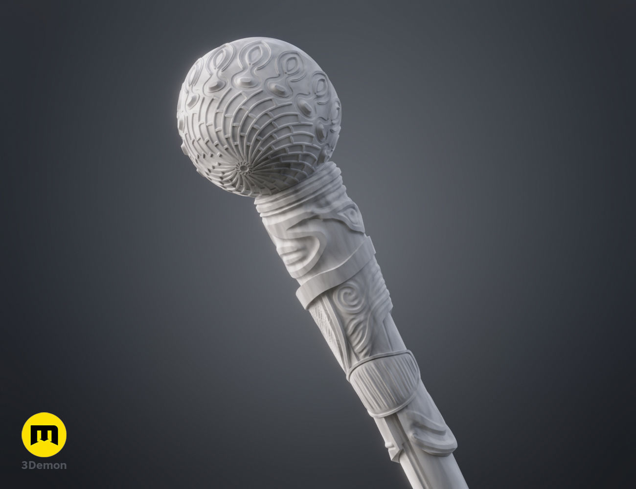 Falco Aesalon wand 3D print model_5