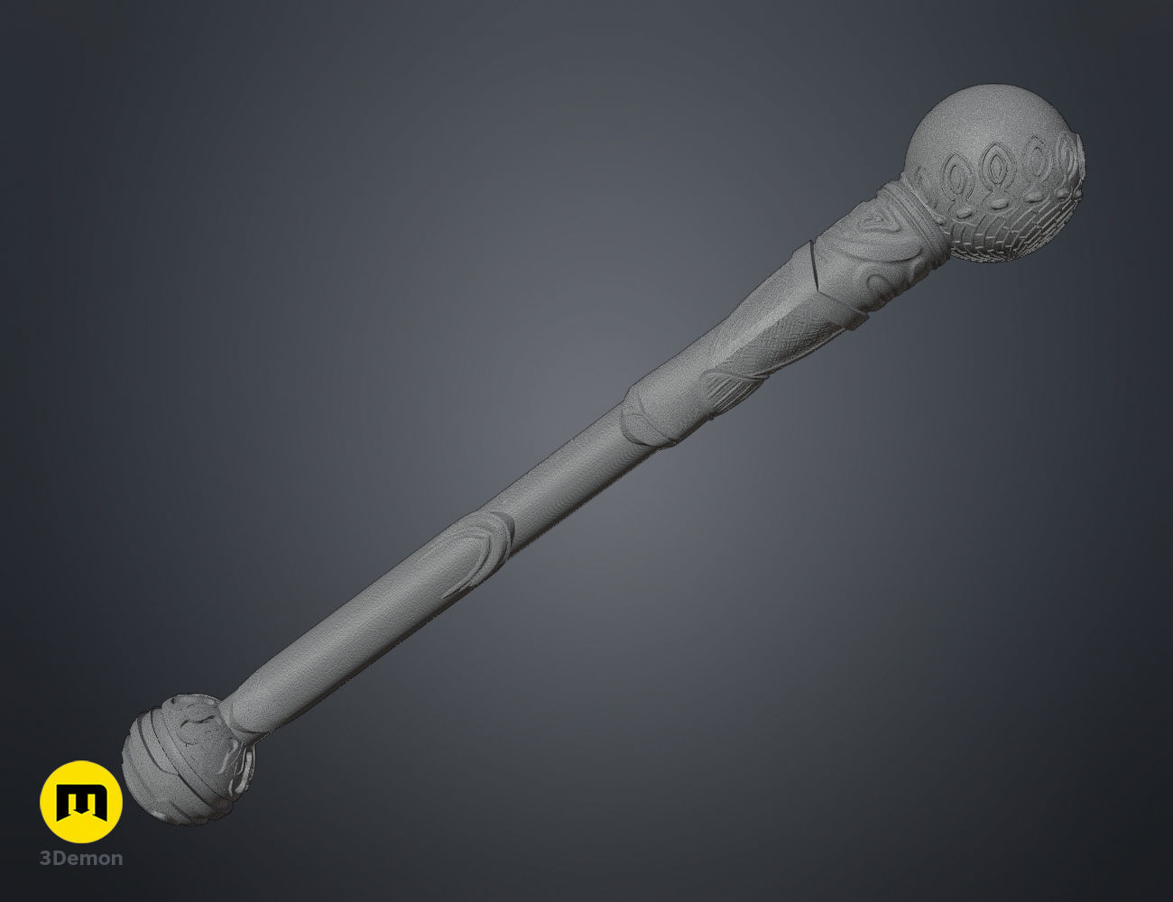 Falco Aesalon wand 3D print model_7