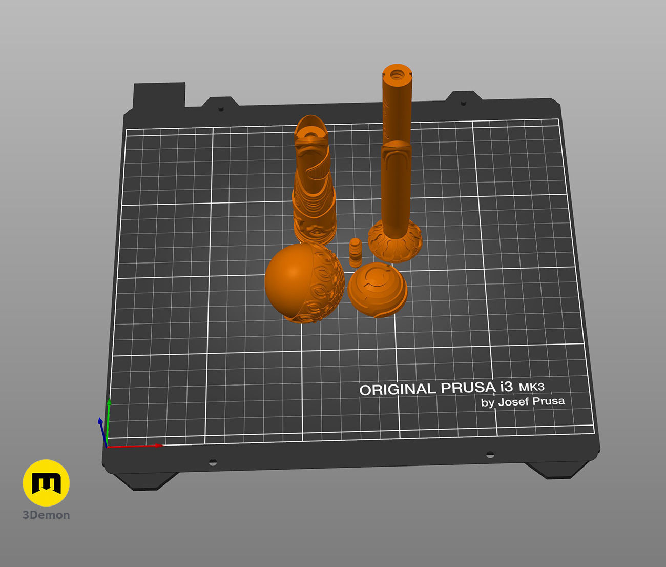 Falco Aesalon wand 3D print model_2