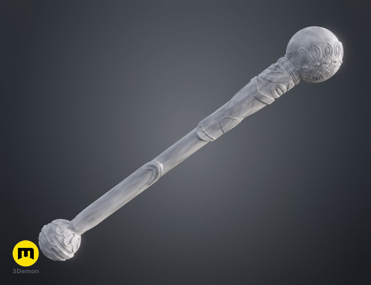 Falco Aesalon wand 3D print model_1