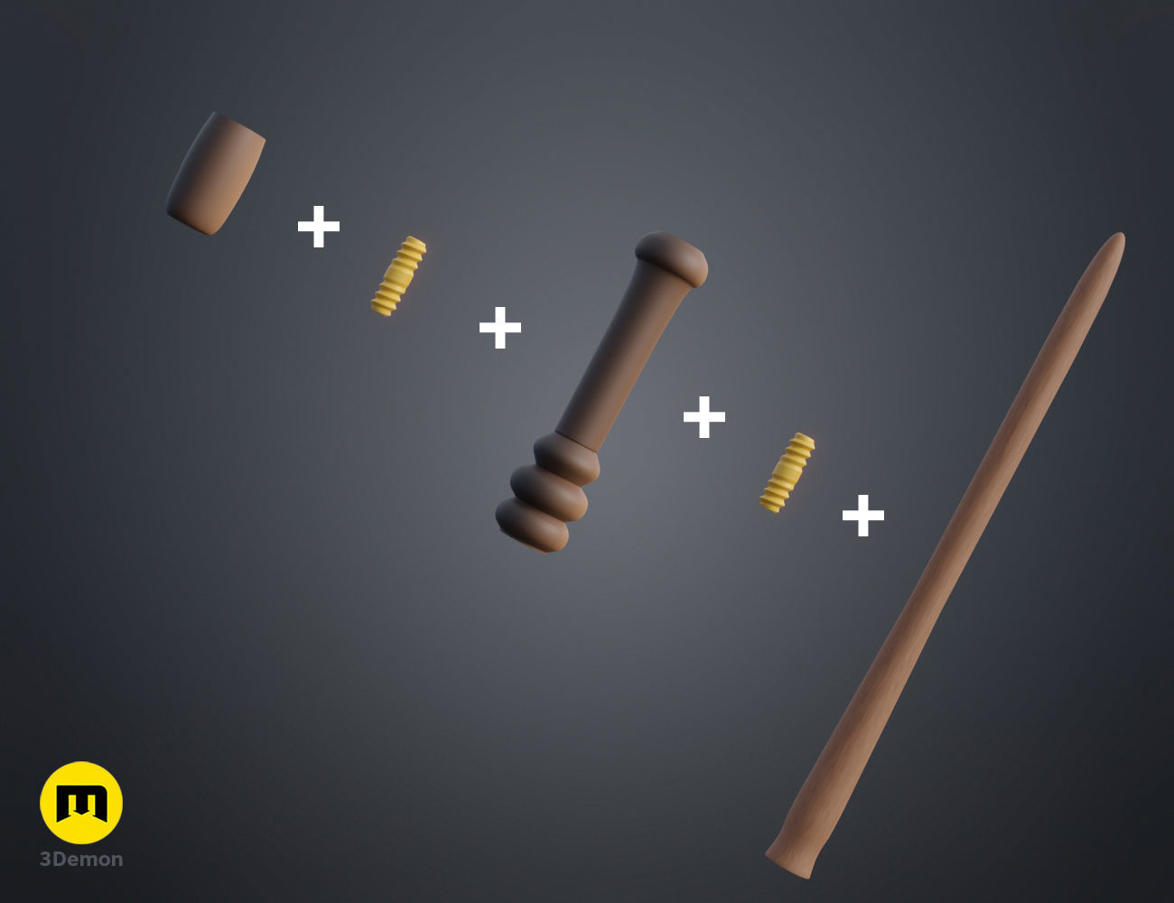 Susan Bones Wand 3D print model_1