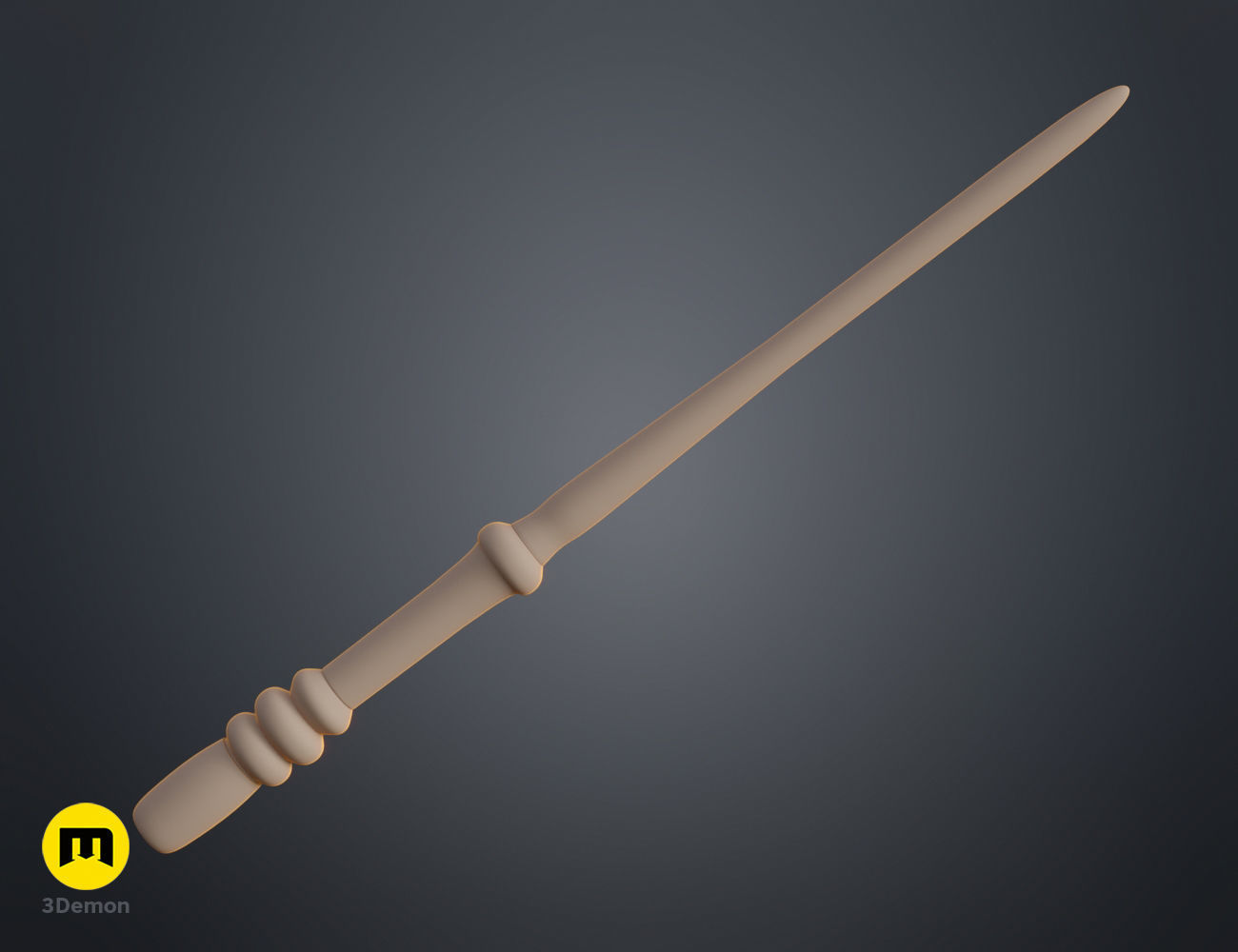 Susan Bones Wand 3D print model_3