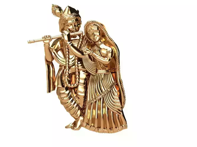 RADHA Krishna KRISHNA MURTI 3 D MODALE  3D print model
