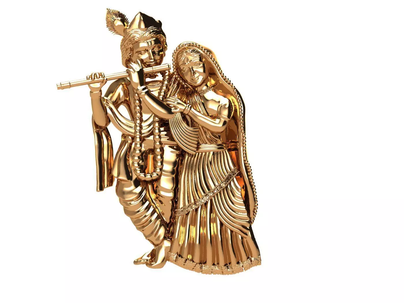 RADHA Krishna KRISHNA MURTI 3 D MODALE  3D print model_0
