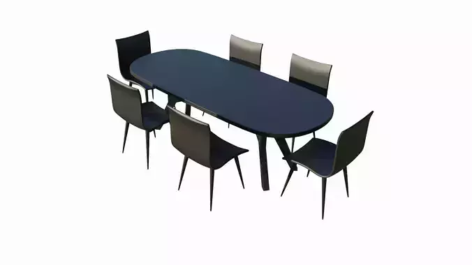 Stol Stul Low-poly 3D model