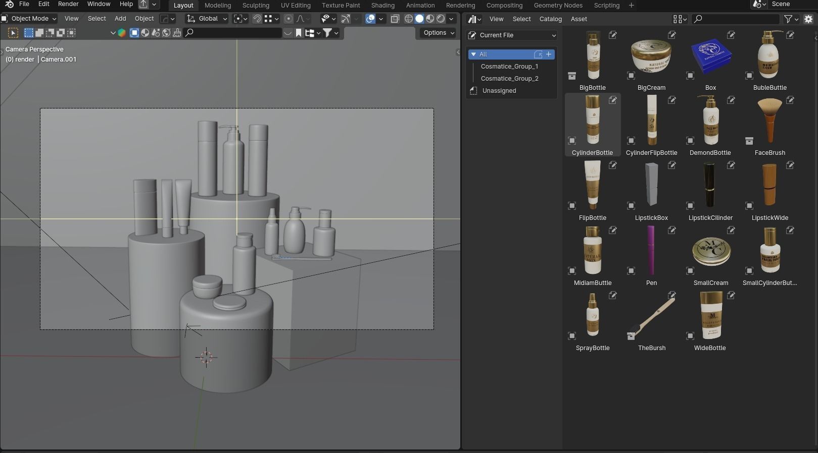 luxury cosmetics 3D model_7