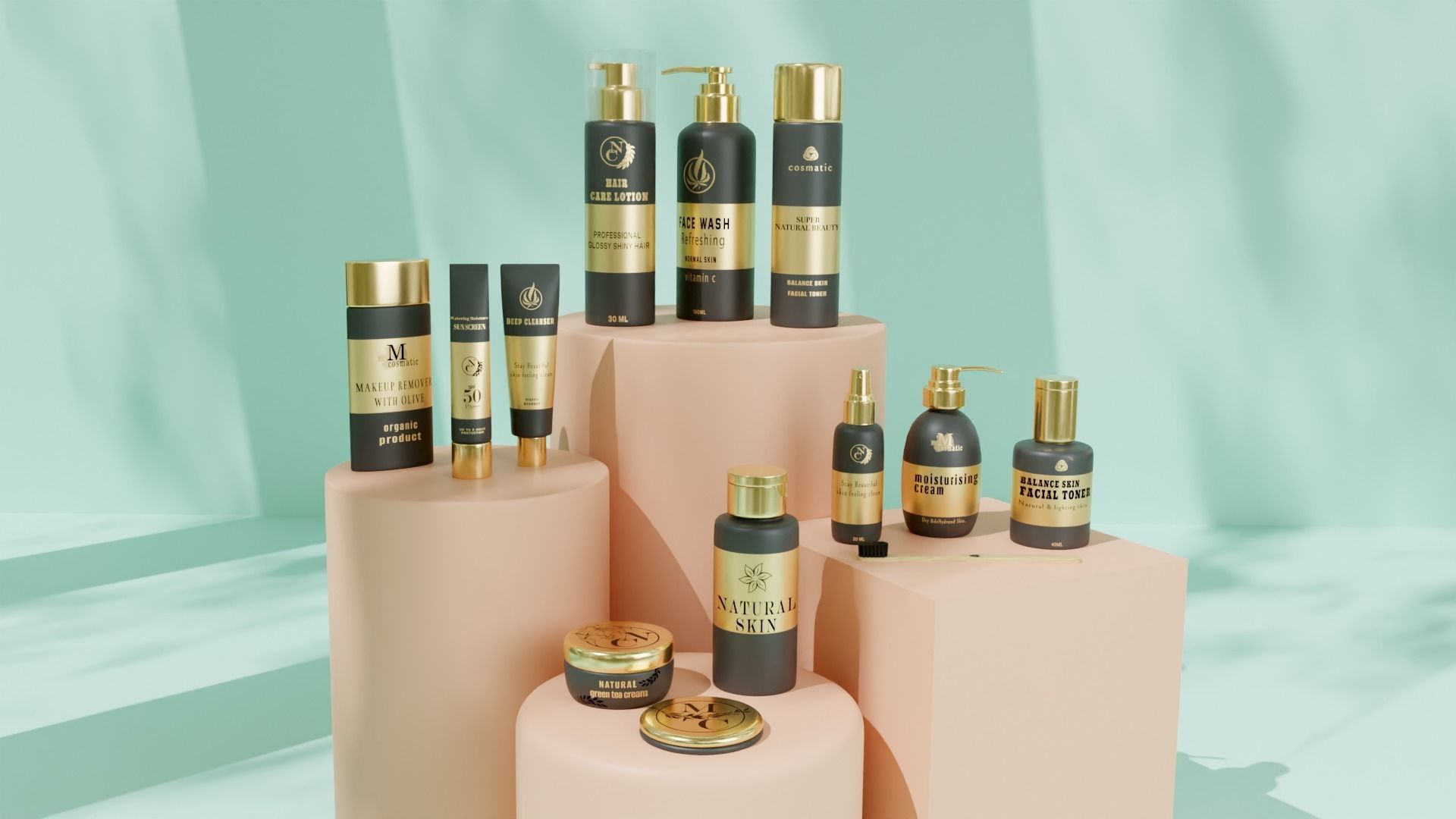 luxury cosmetics 3D model_2