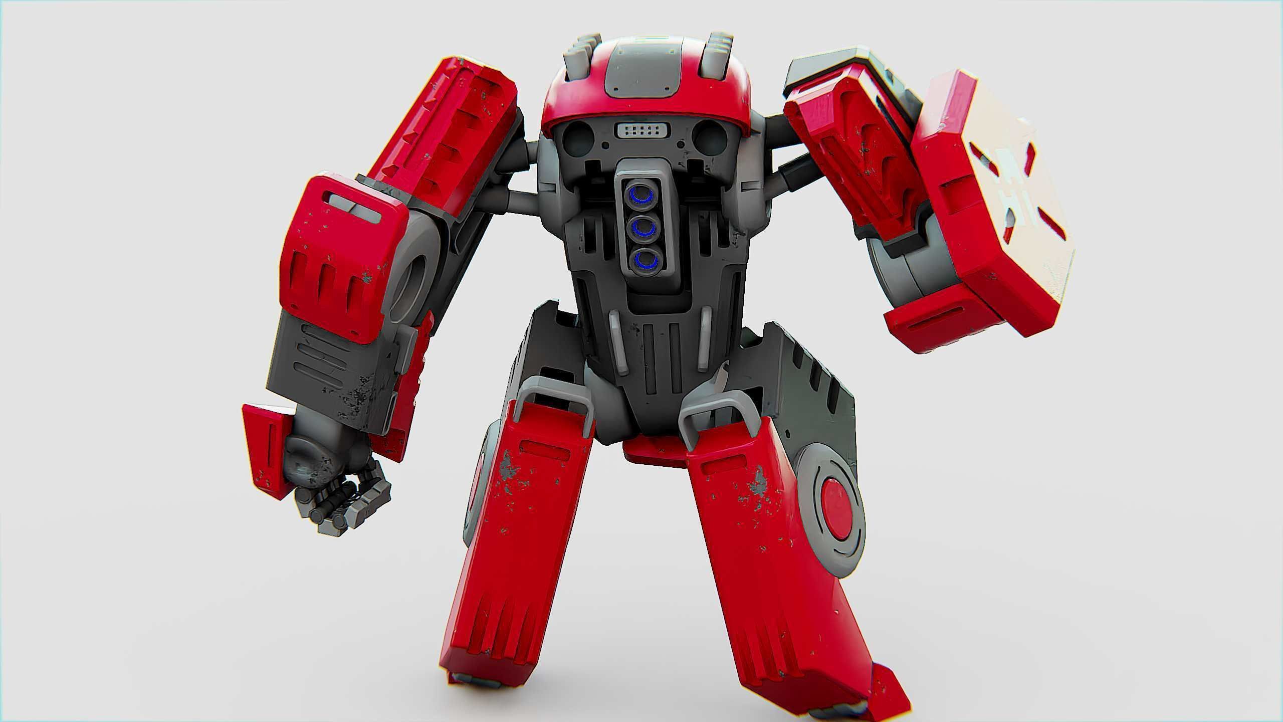 BATTLE DROID OSBORN Rigged for Unreal Engine - Unity - MIXAMO 3D model_14