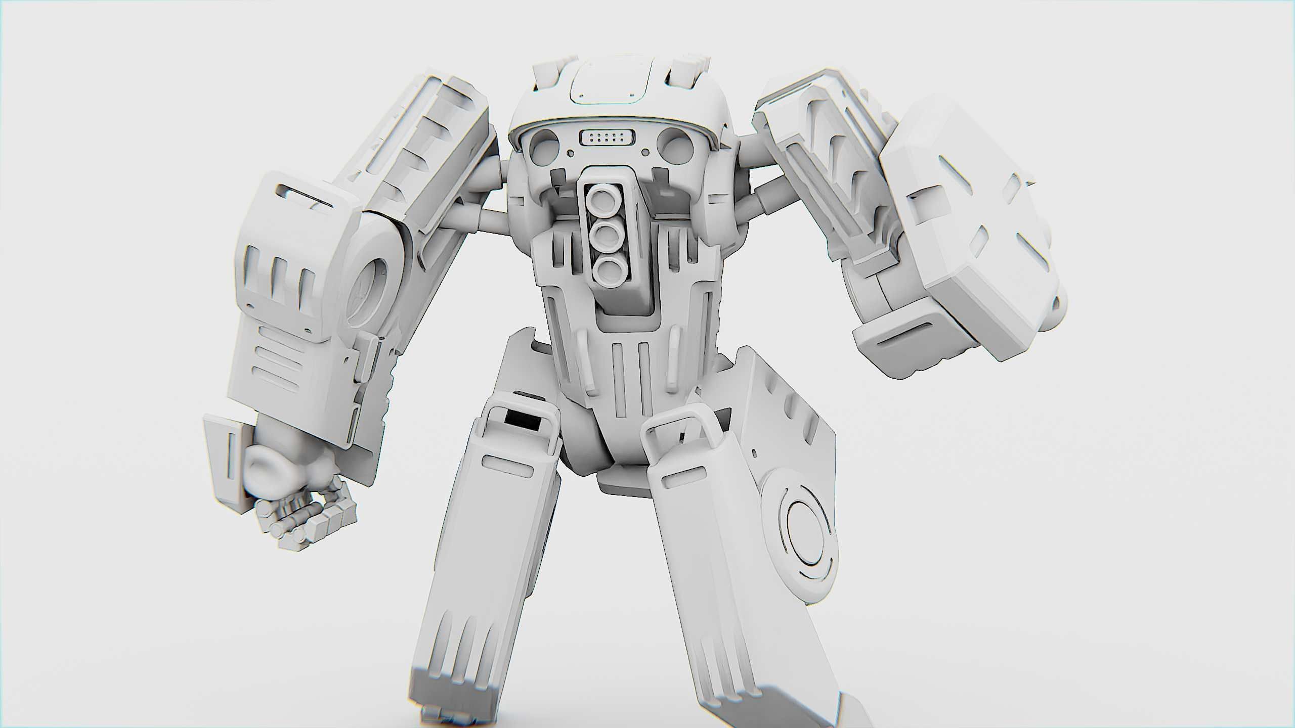 BATTLE DROID OSBORN Rigged for Unreal Engine - Unity - MIXAMO 3D model_36