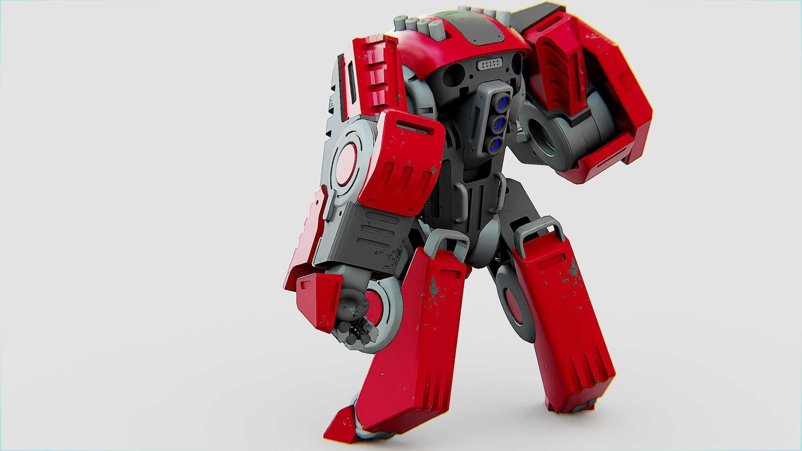 BATTLE DROID OSBORN Rigged for Unreal Engine - Unity - MIXAMO 3D model_11