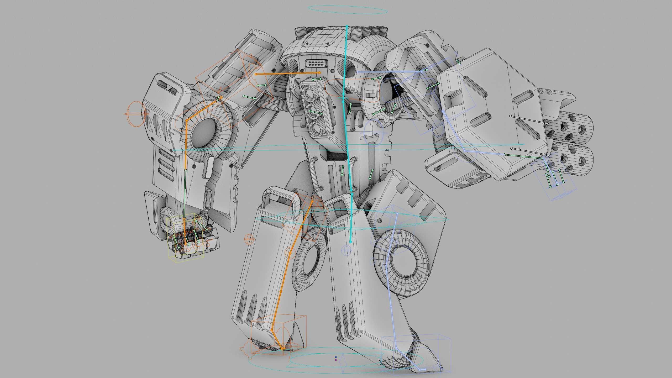 BATTLE DROID OSBORN Rigged for Unreal Engine - Unity - MIXAMO 3D model_42