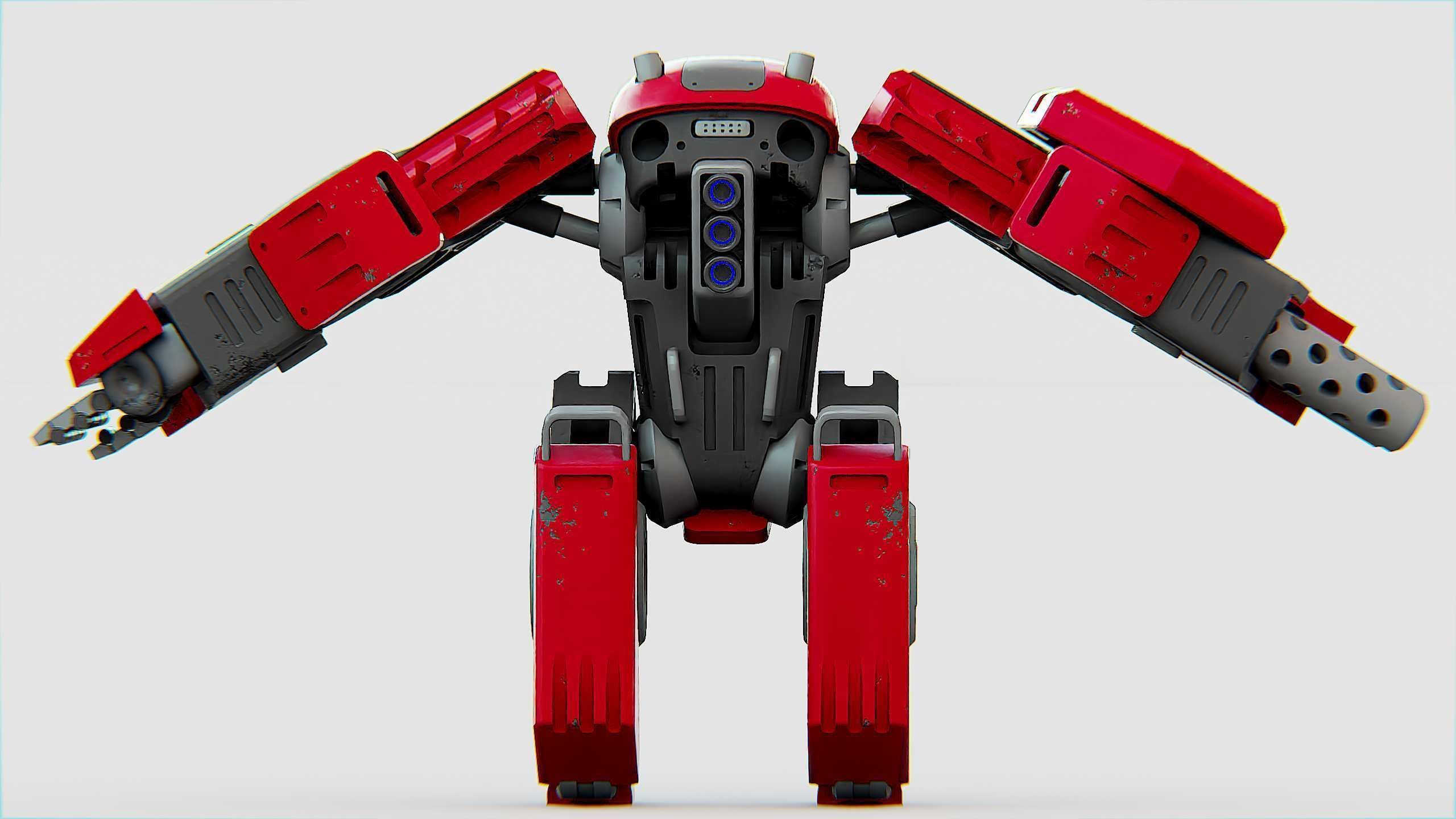 BATTLE DROID OSBORN Rigged for Unreal Engine - Unity - MIXAMO 3D model_25