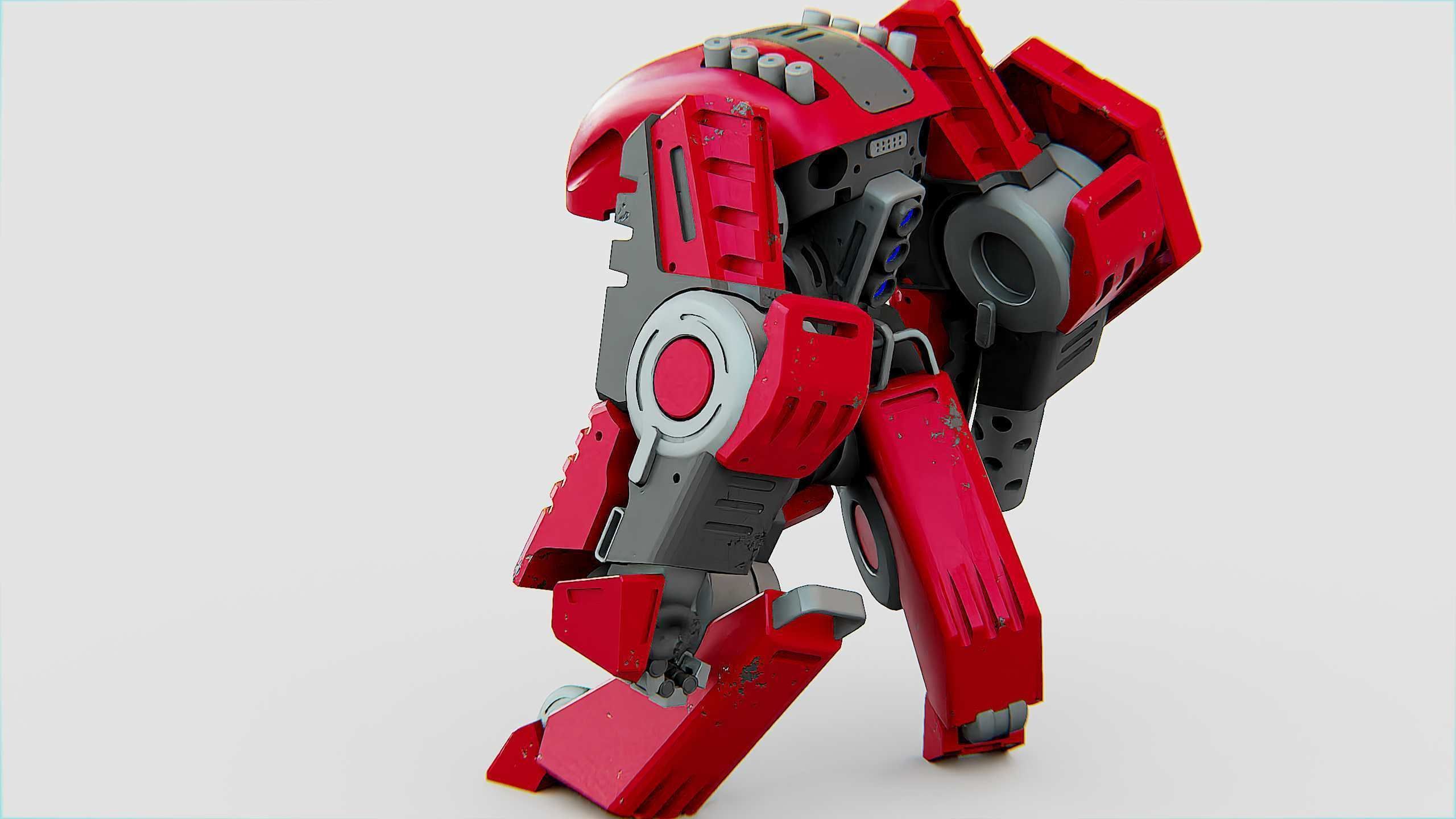 BATTLE DROID OSBORN Rigged for Unreal Engine - Unity - MIXAMO 3D model_29