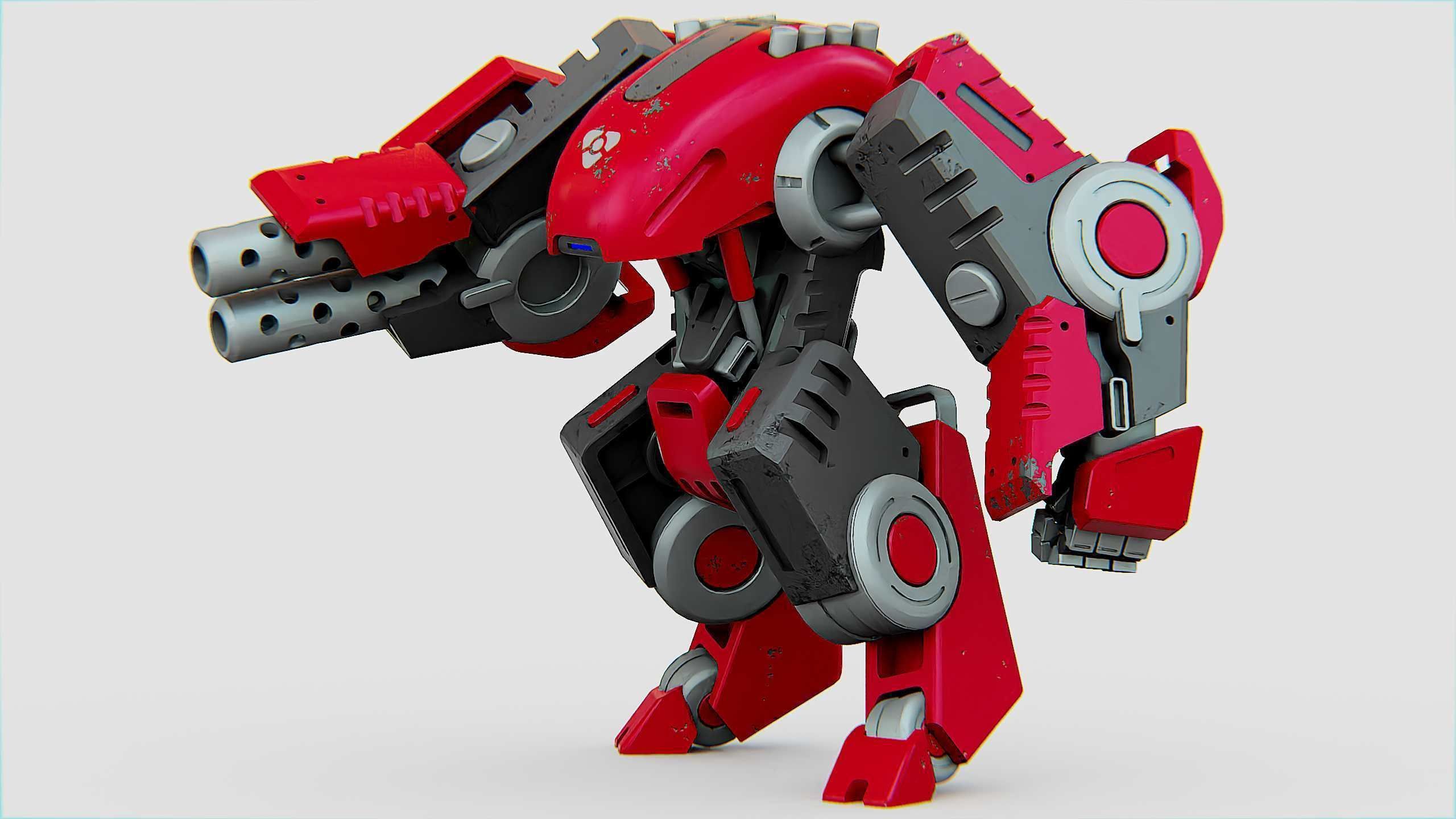 BATTLE DROID OSBORN Rigged for Unreal Engine - Unity - MIXAMO 3D model_3