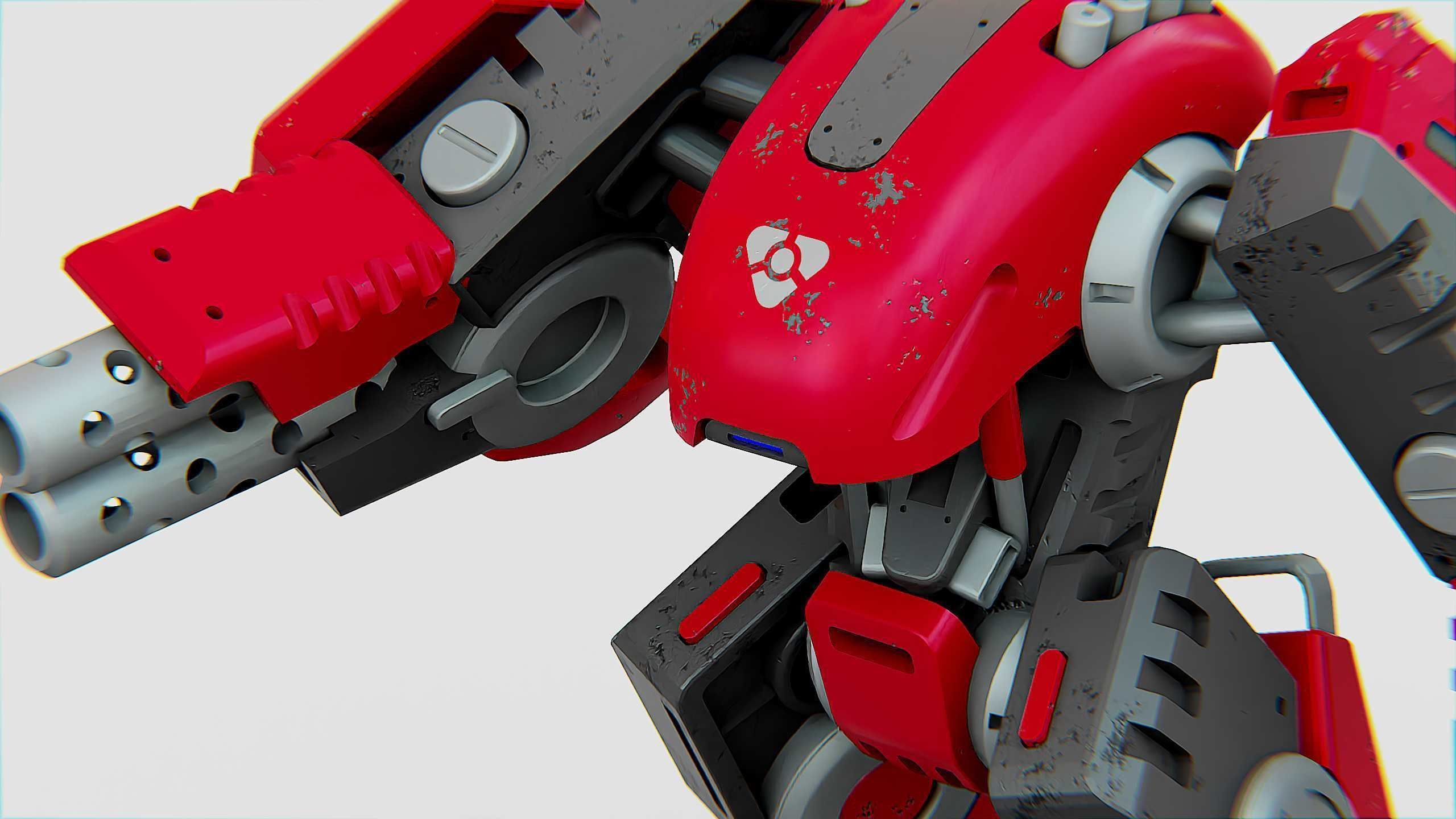 BATTLE DROID OSBORN Rigged for Unreal Engine - Unity - MIXAMO 3D model_21