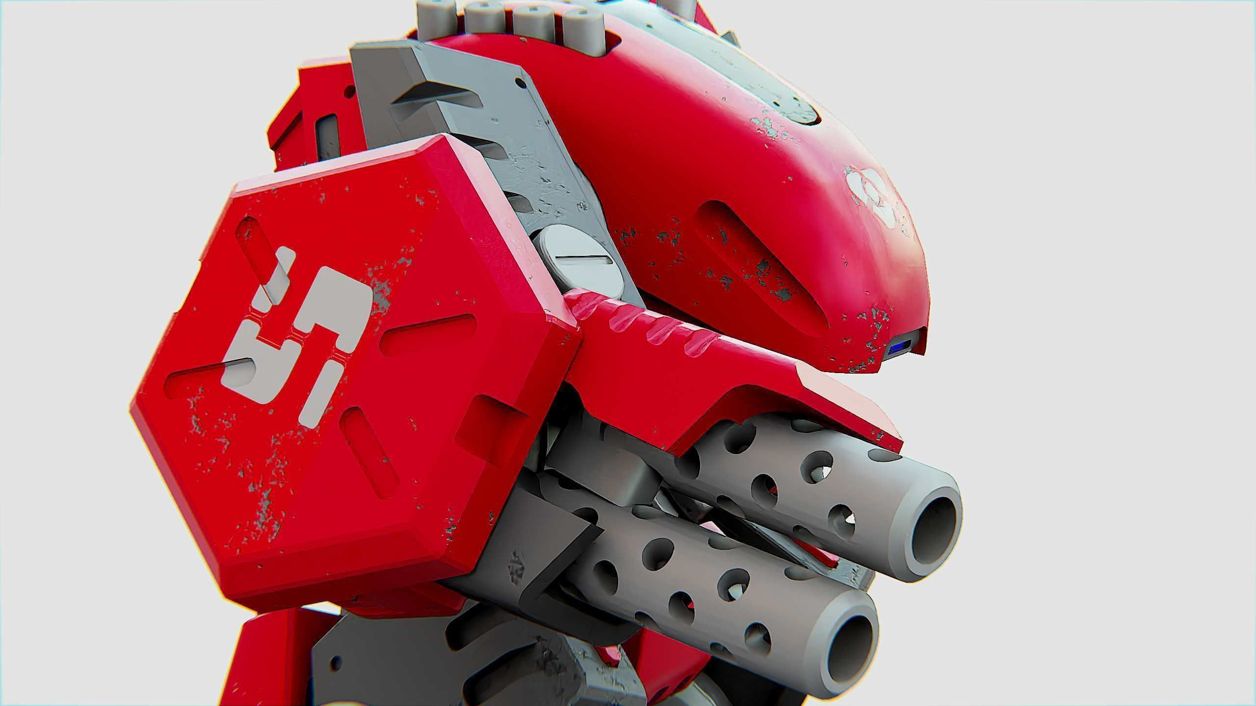 BATTLE DROID OSBORN Rigged for Unreal Engine - Unity - MIXAMO 3D model_23