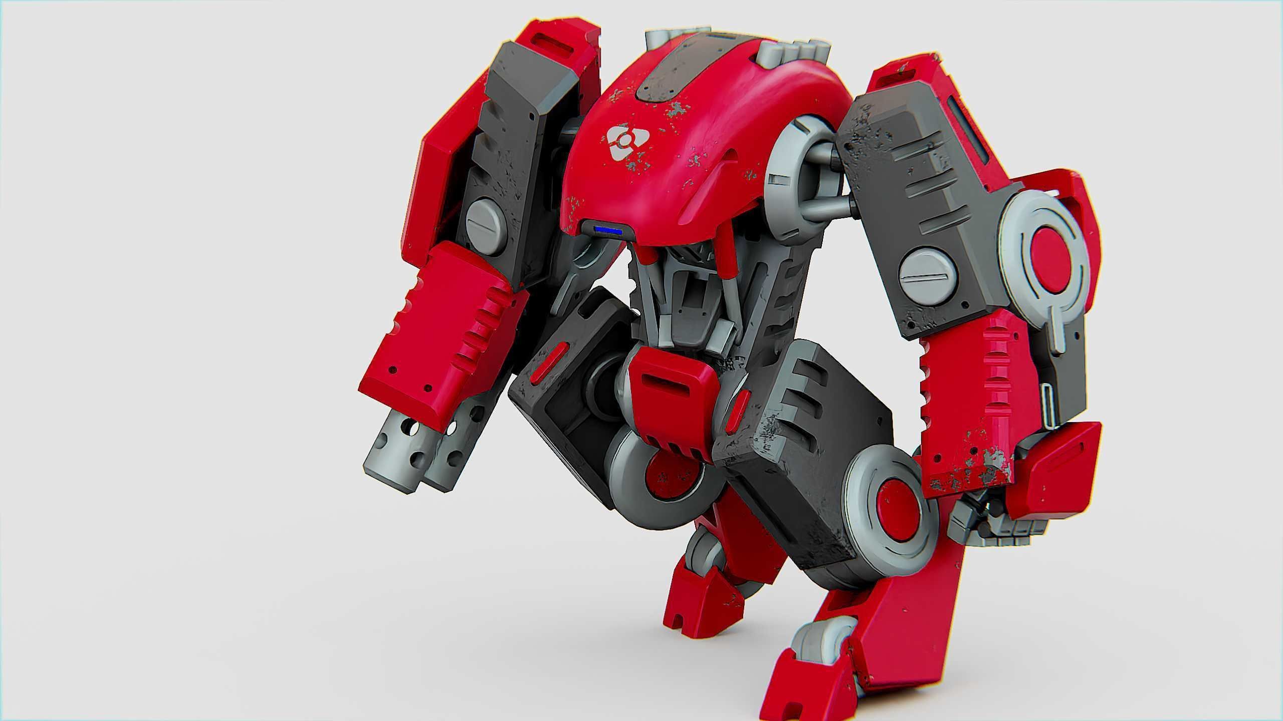 BATTLE DROID OSBORN Rigged for Unreal Engine - Unity - MIXAMO 3D model_28