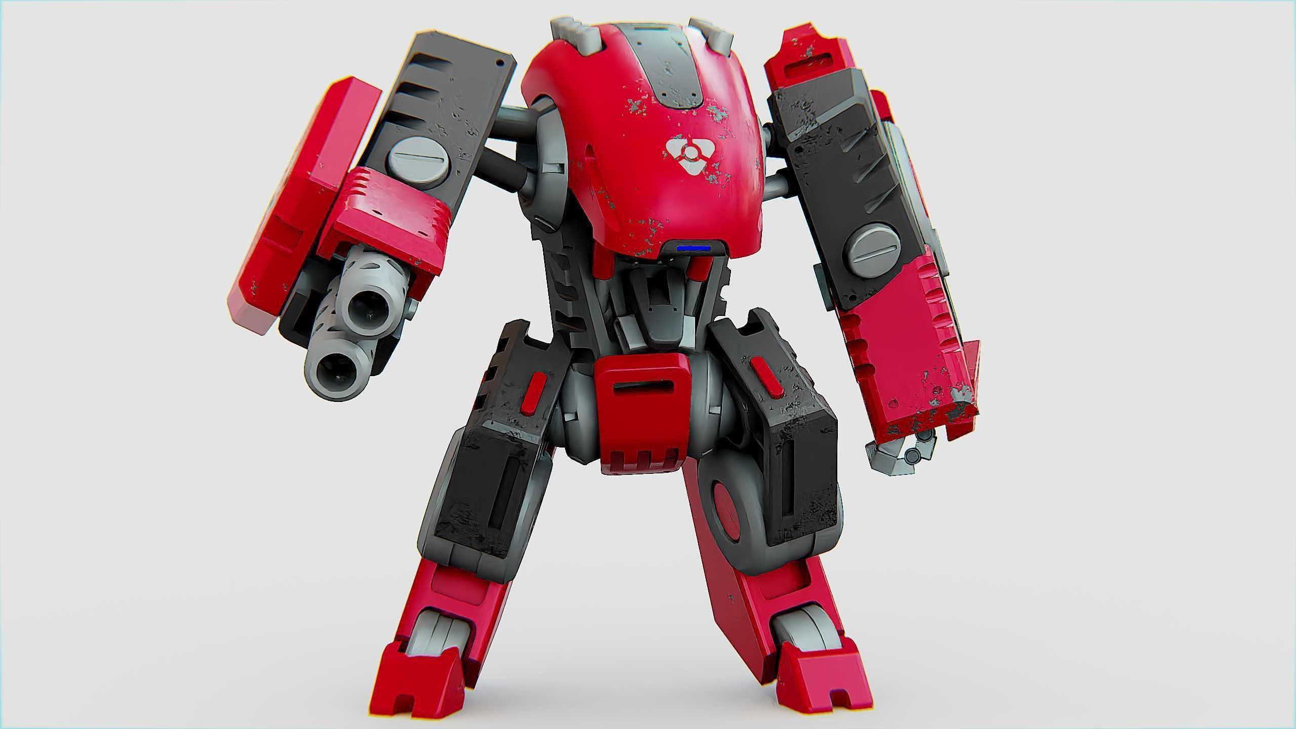 BATTLE DROID OSBORN Rigged for Unreal Engine - Unity - MIXAMO 3D model_20