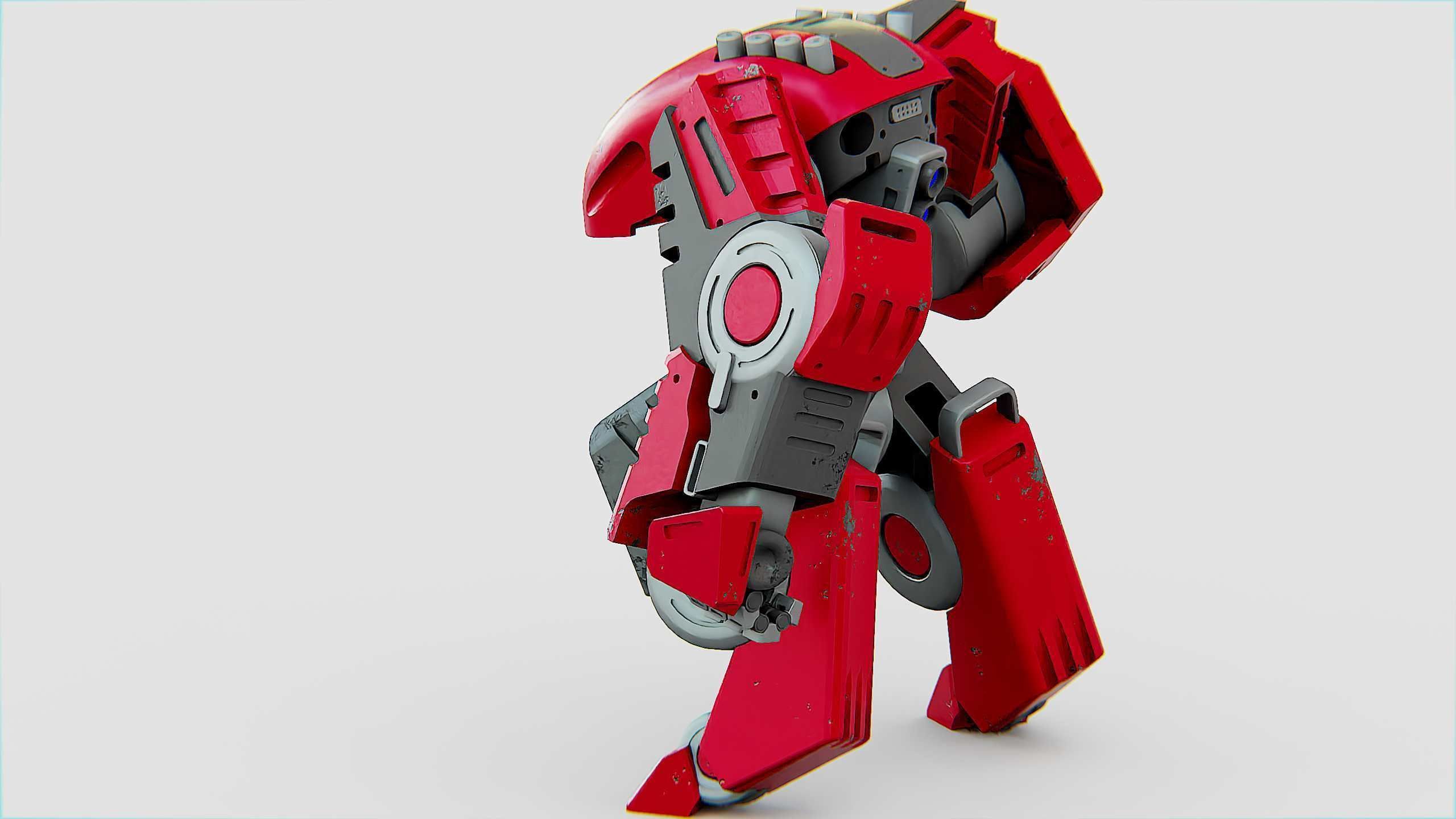 BATTLE DROID OSBORN Rigged for Unreal Engine - Unity - MIXAMO 3D model_10