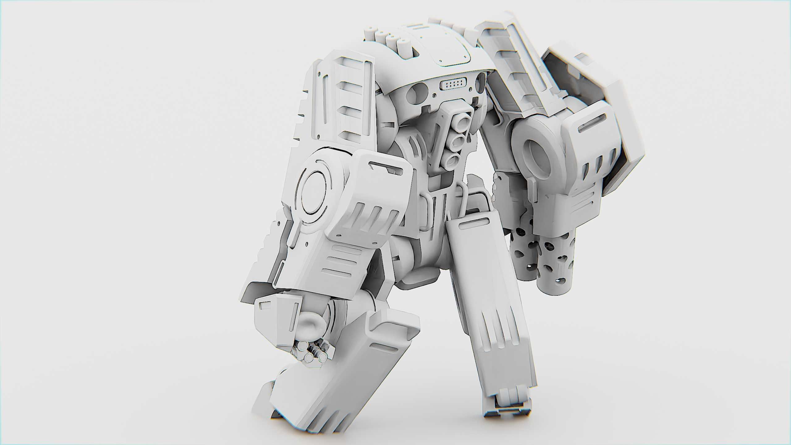 BATTLE DROID OSBORN Rigged for Unreal Engine - Unity - MIXAMO 3D model_33