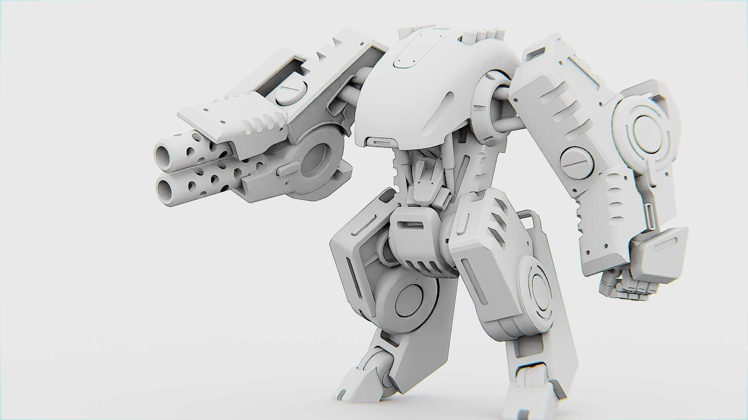 BATTLE DROID OSBORN Rigged for Unreal Engine - Unity - MIXAMO 3D model_34