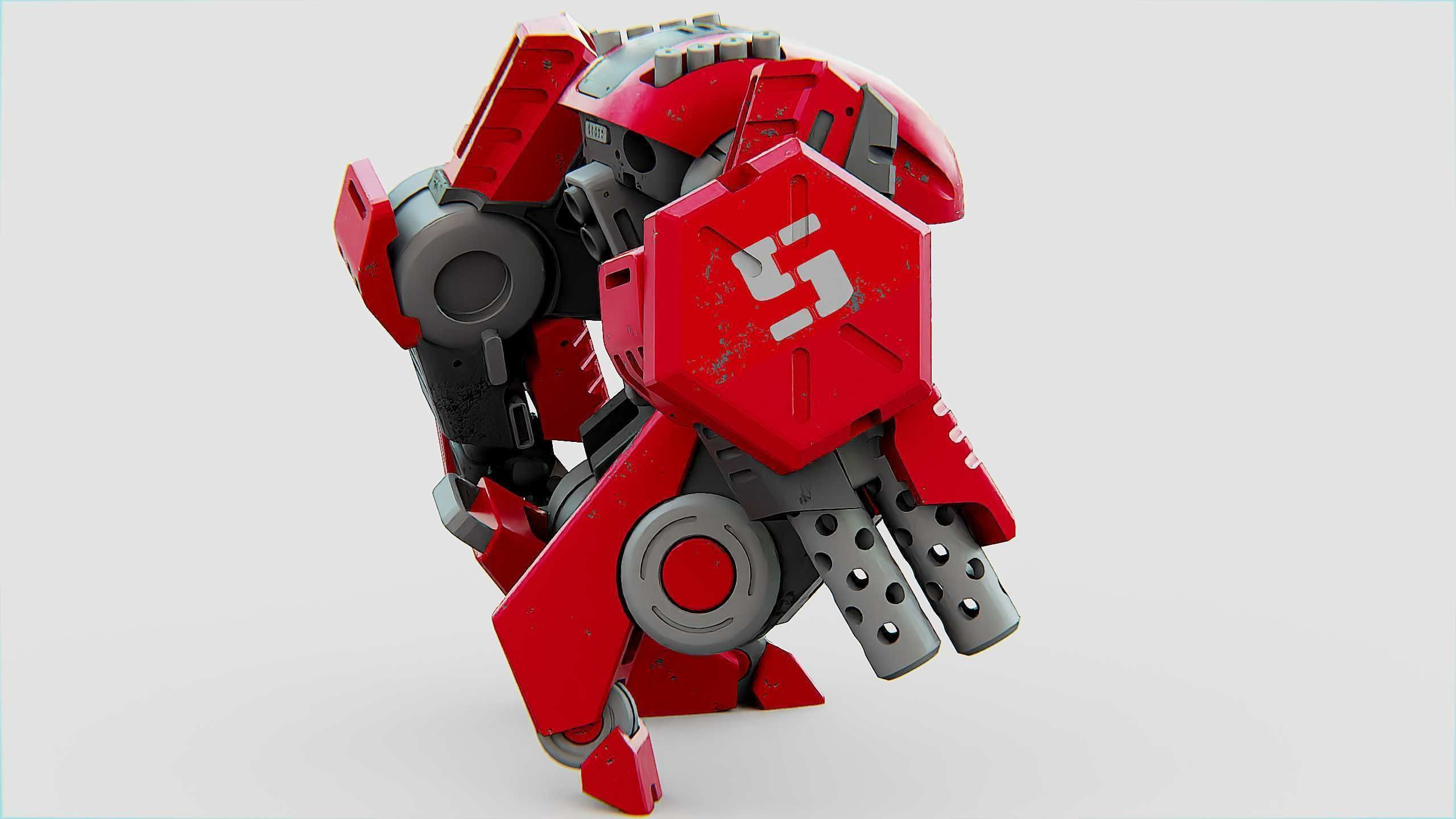 BATTLE DROID OSBORN Rigged for Unreal Engine - Unity - MIXAMO 3D model_30