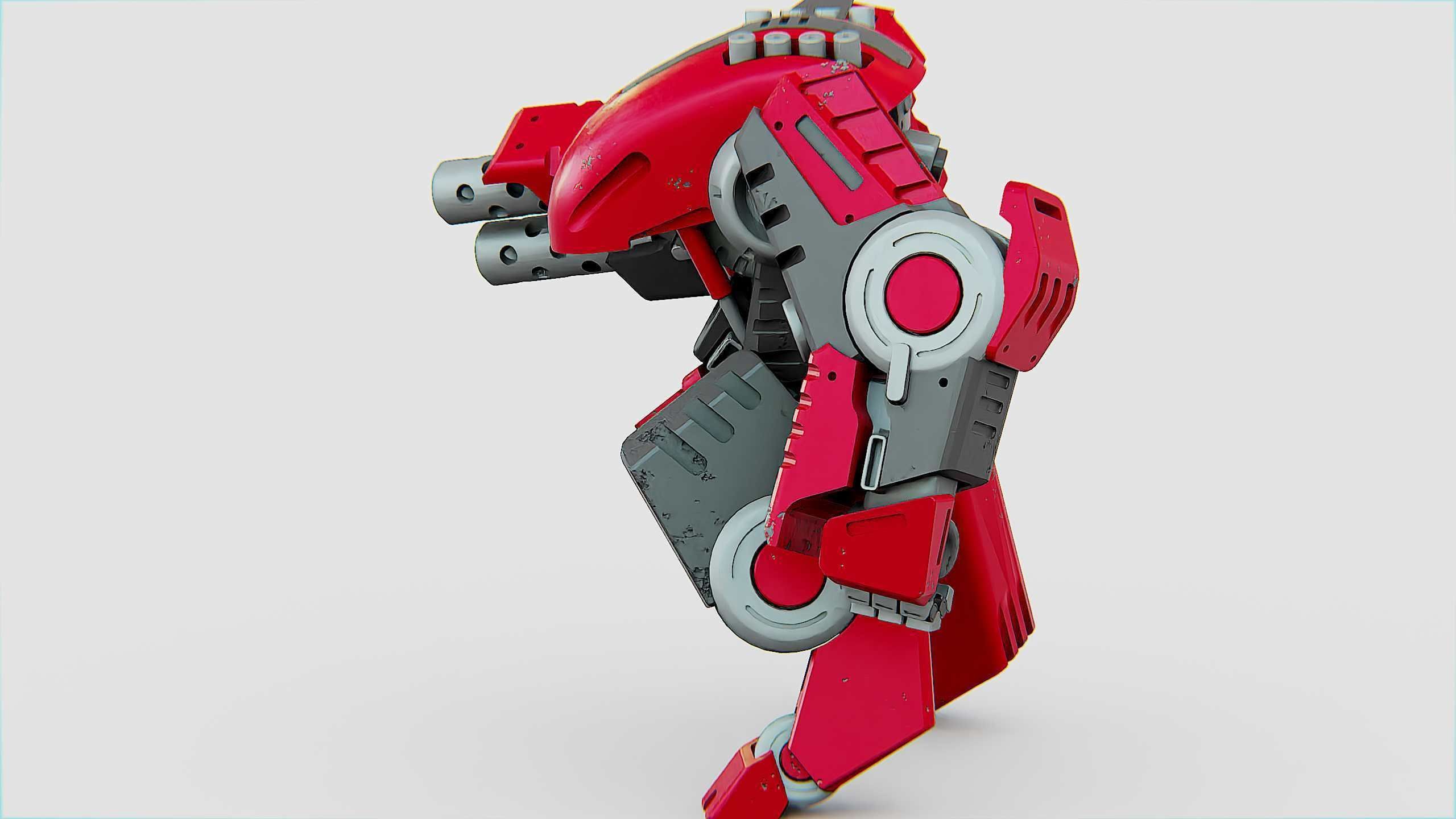 BATTLE DROID OSBORN Rigged for Unreal Engine - Unity - MIXAMO 3D model_8