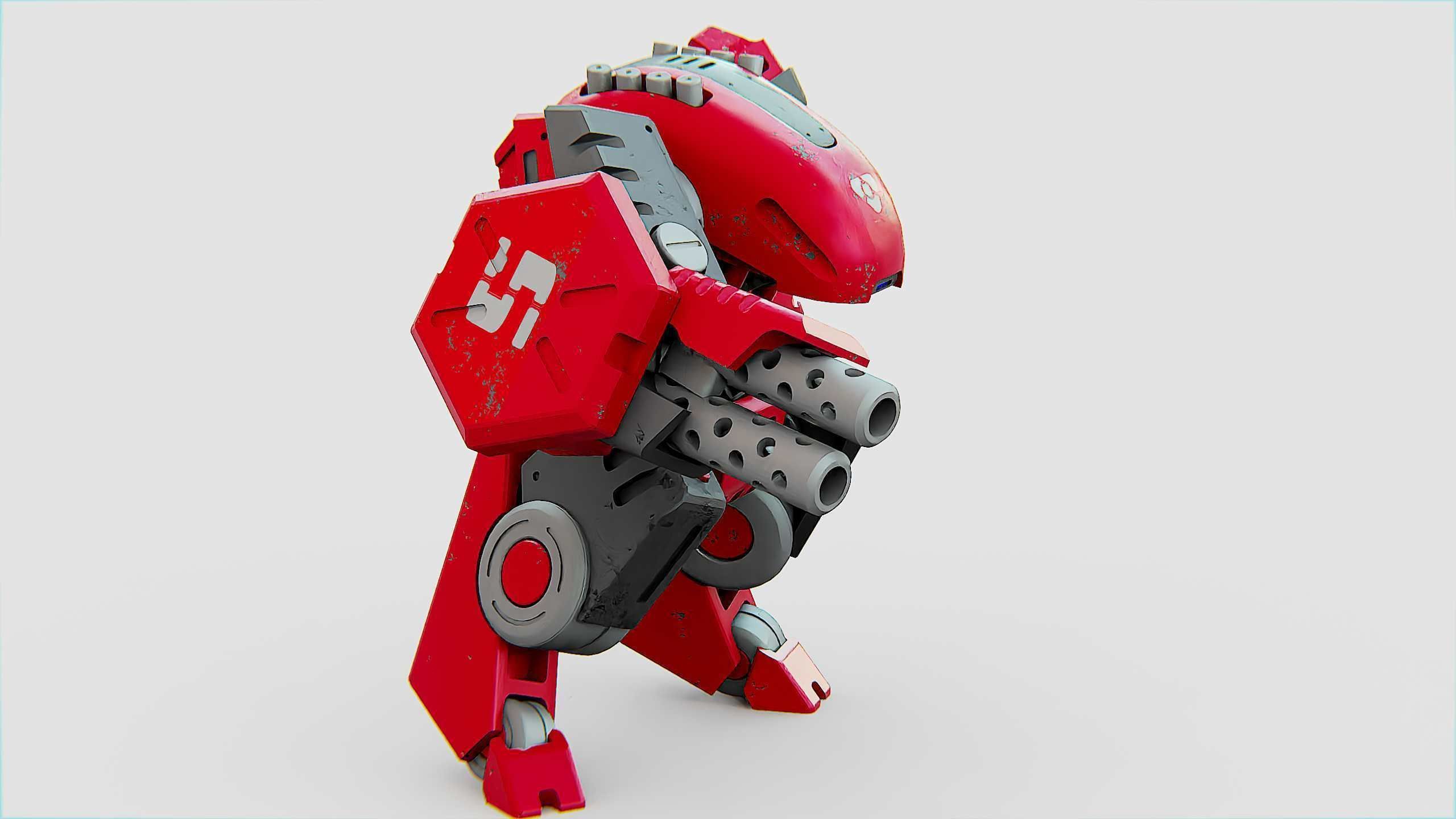 BATTLE DROID OSBORN Rigged for Unreal Engine - Unity - MIXAMO 3D model_18