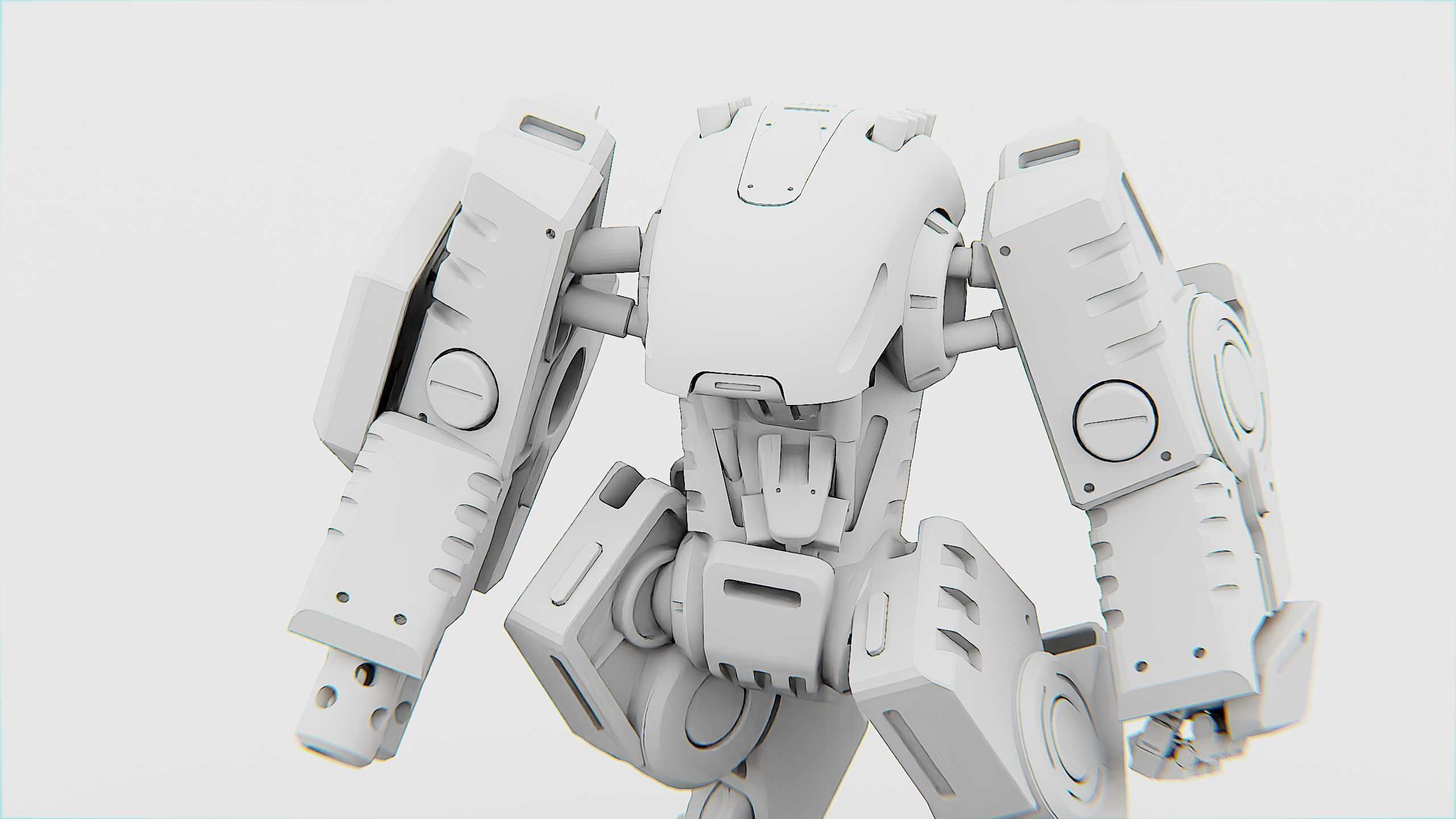 BATTLE DROID OSBORN Rigged for Unreal Engine - Unity - MIXAMO 3D model_32