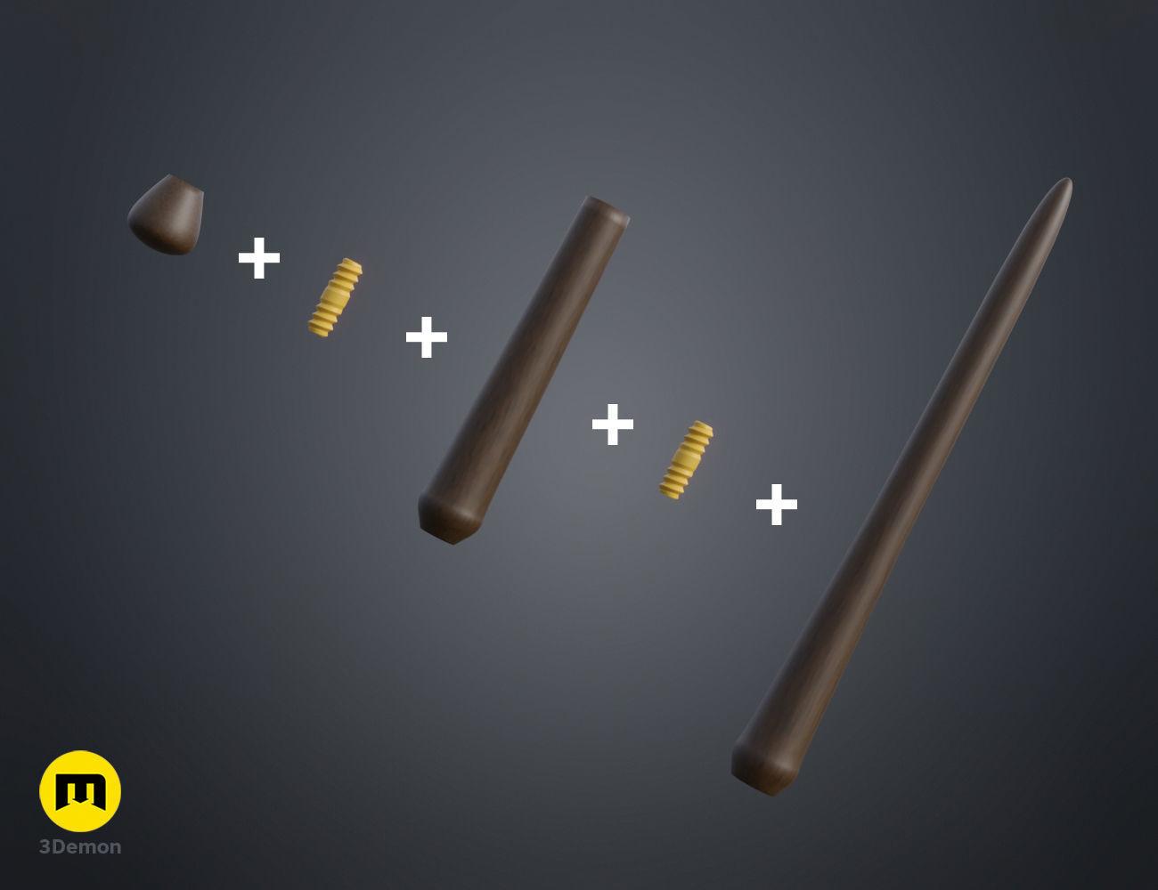 Terry Boot Wand 3D print model_1