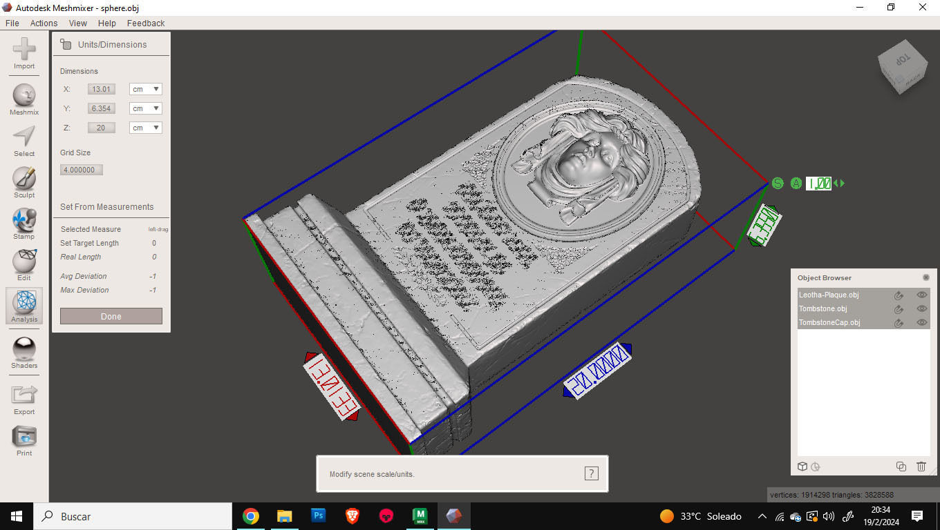 Haunted Mansion Madame Leotha Tombstone 3D Printable Sculpt 3D print model_17