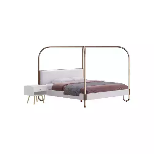 Gracia King Upholstered Canopy bed
