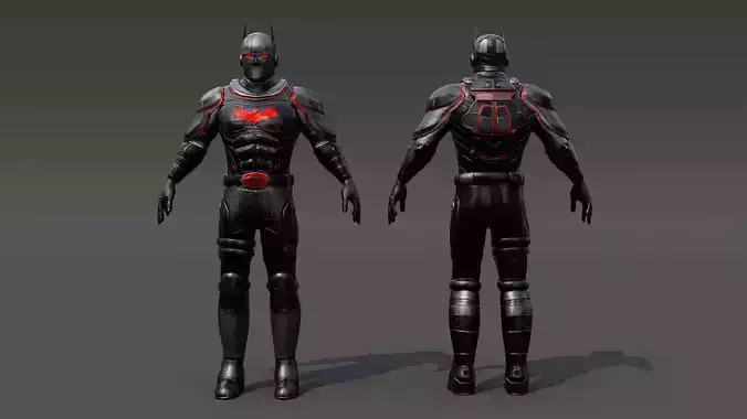 Batman prime 2024 Low-poly 3D model