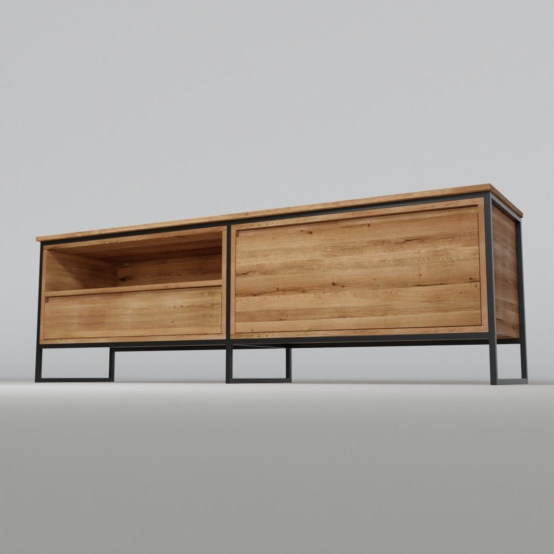 TV stand cabinet 3D model_5