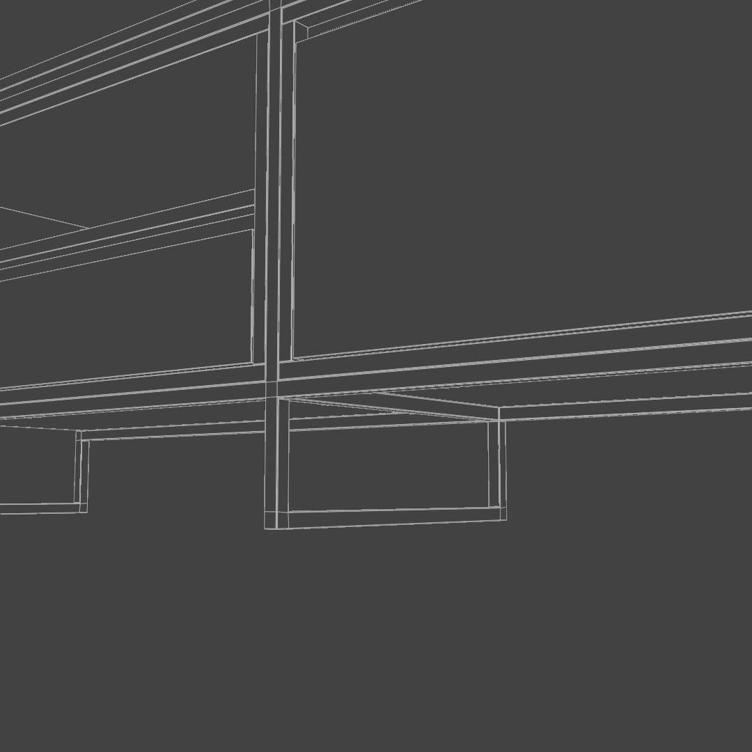 TV stand cabinet 3D model_9