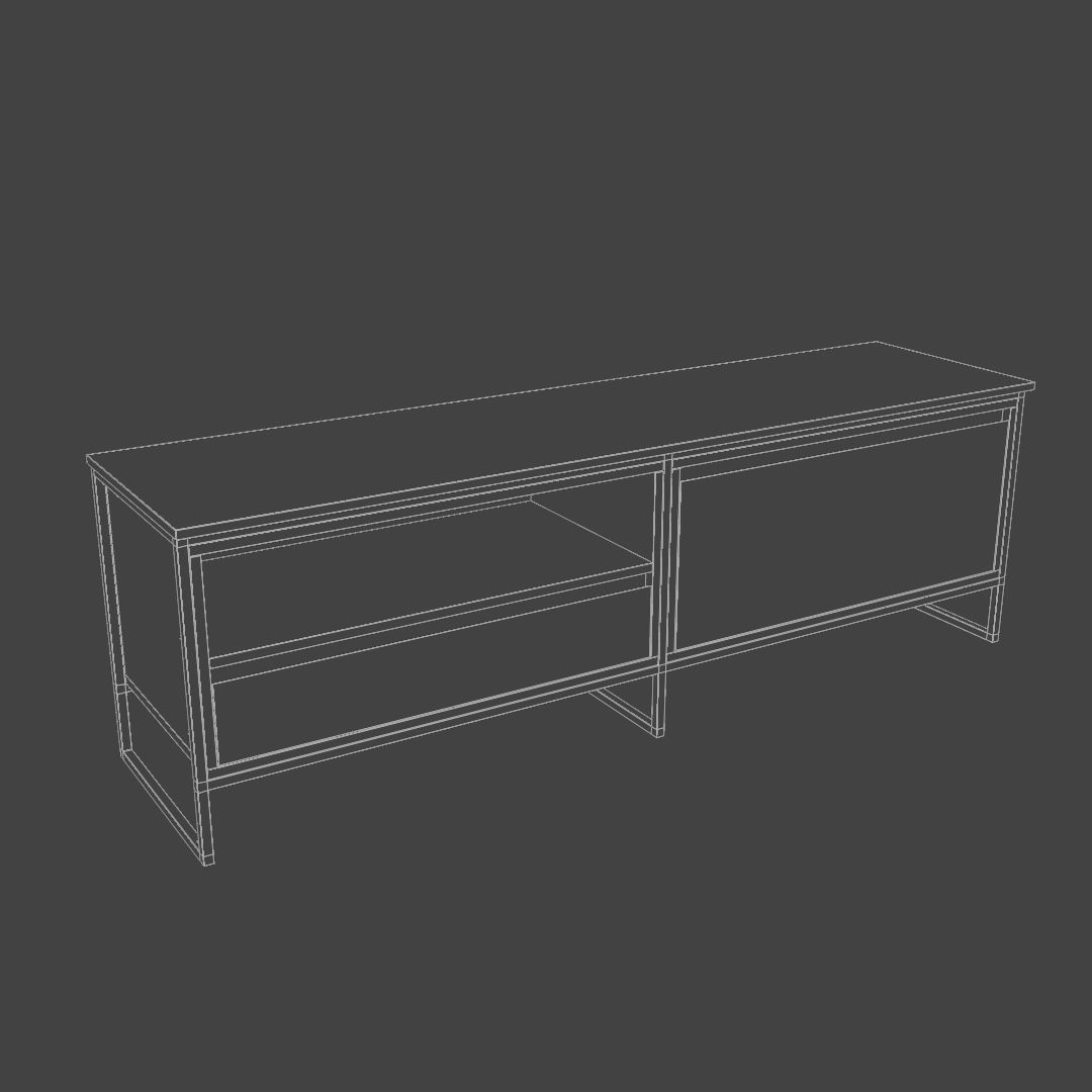 TV stand cabinet 3D model_6