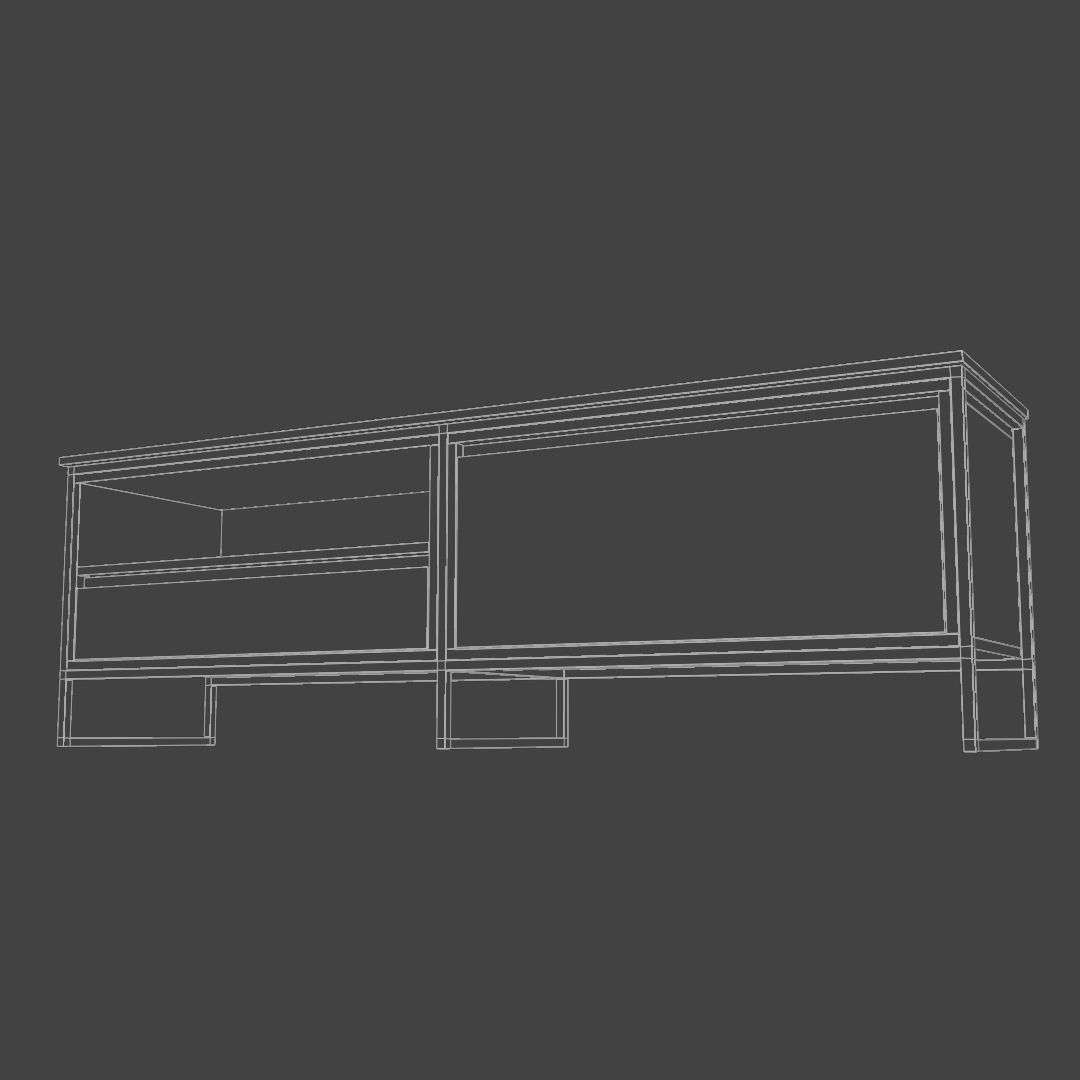 TV stand cabinet 3D model_1