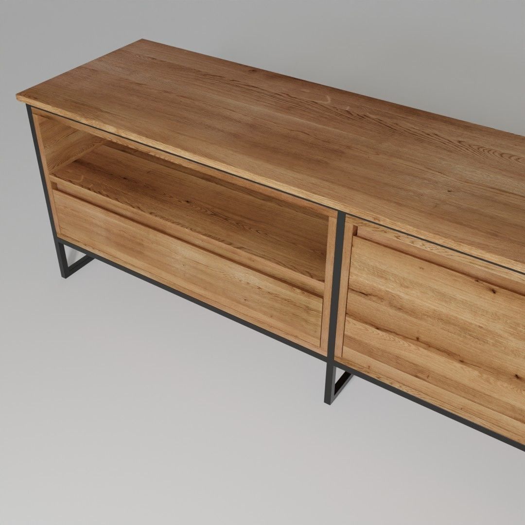 TV stand cabinet 3D model_2