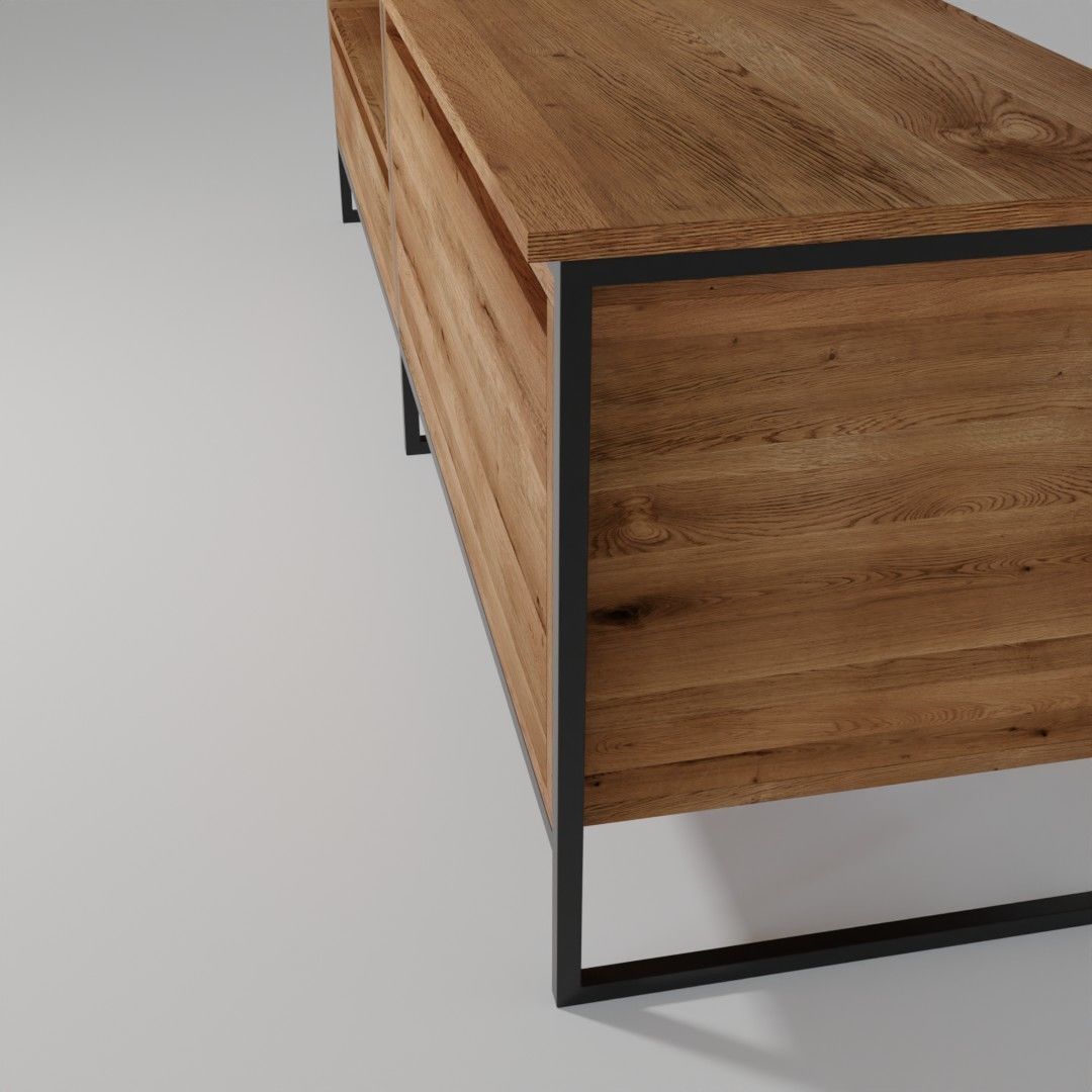TV stand cabinet 3D model_3