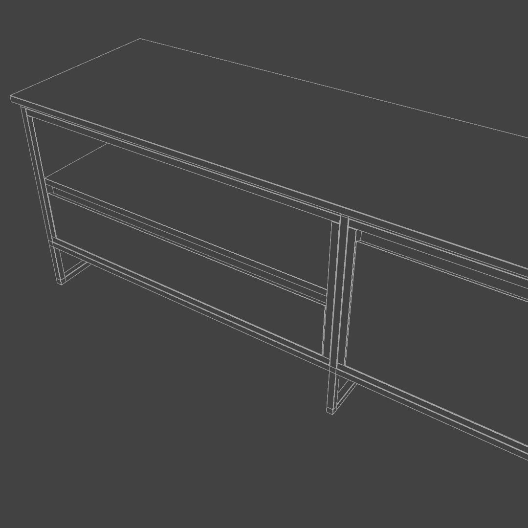 TV stand cabinet 3D model_7