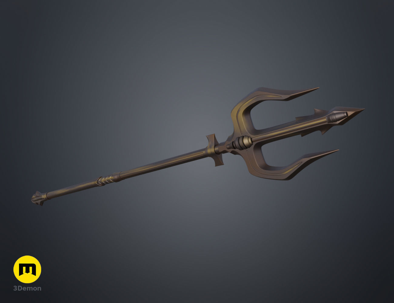 King Nereus Trident - Aquaman 3D print model_2