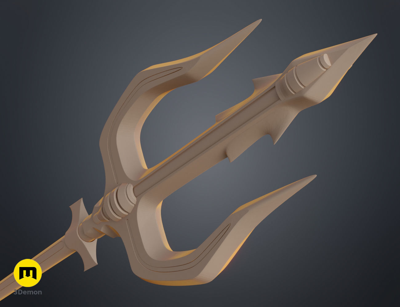 King Nereus Trident - Aquaman 3D print model_10