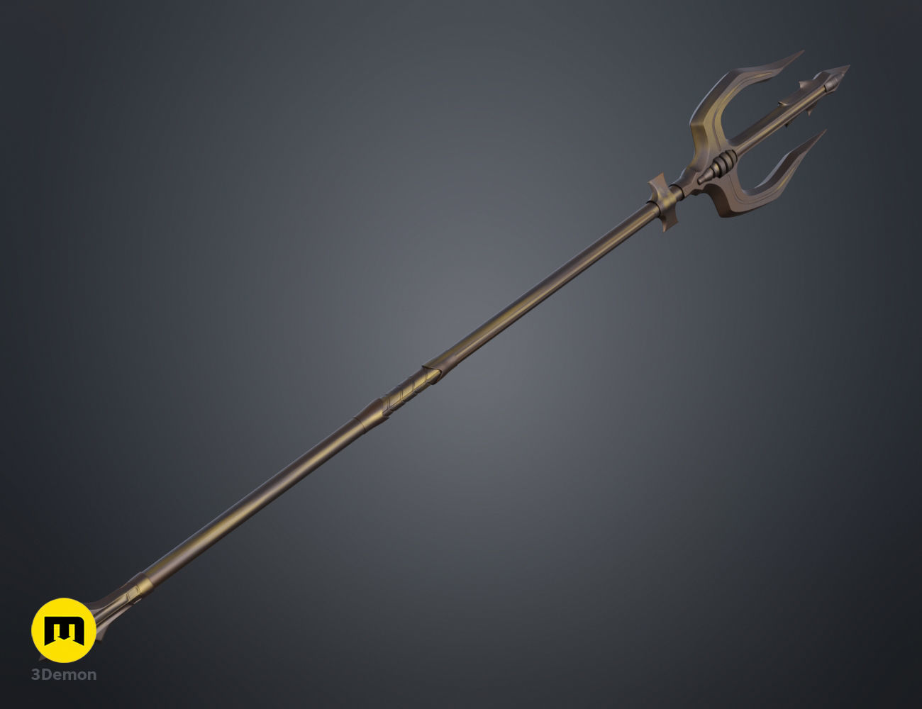 King Nereus Trident - Aquaman 3D print model_8