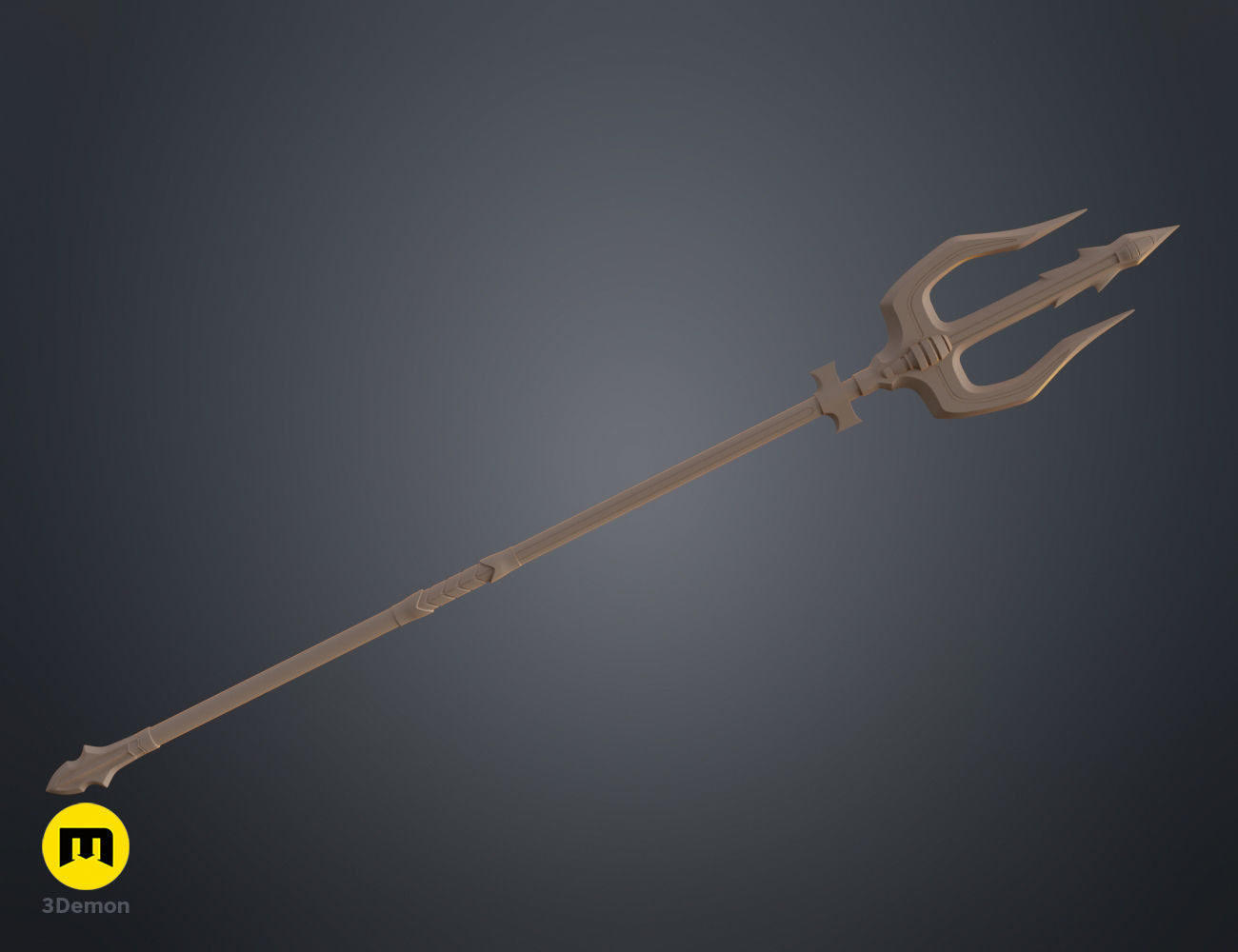 King Nereus Trident - Aquaman 3D print model_9