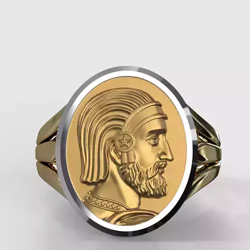 Cyrus the Great Mens Ring STL Model