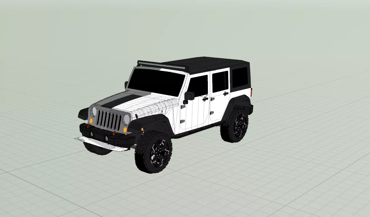 Jeep Has Shadow Free 3D model